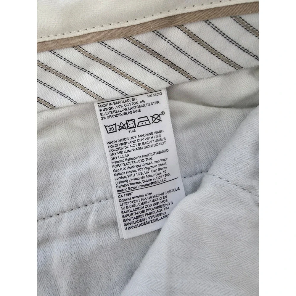 Banana Republic Aiden Chino Pants Mens 32 X 32 Blue Slim Fit Flat Front Trouser